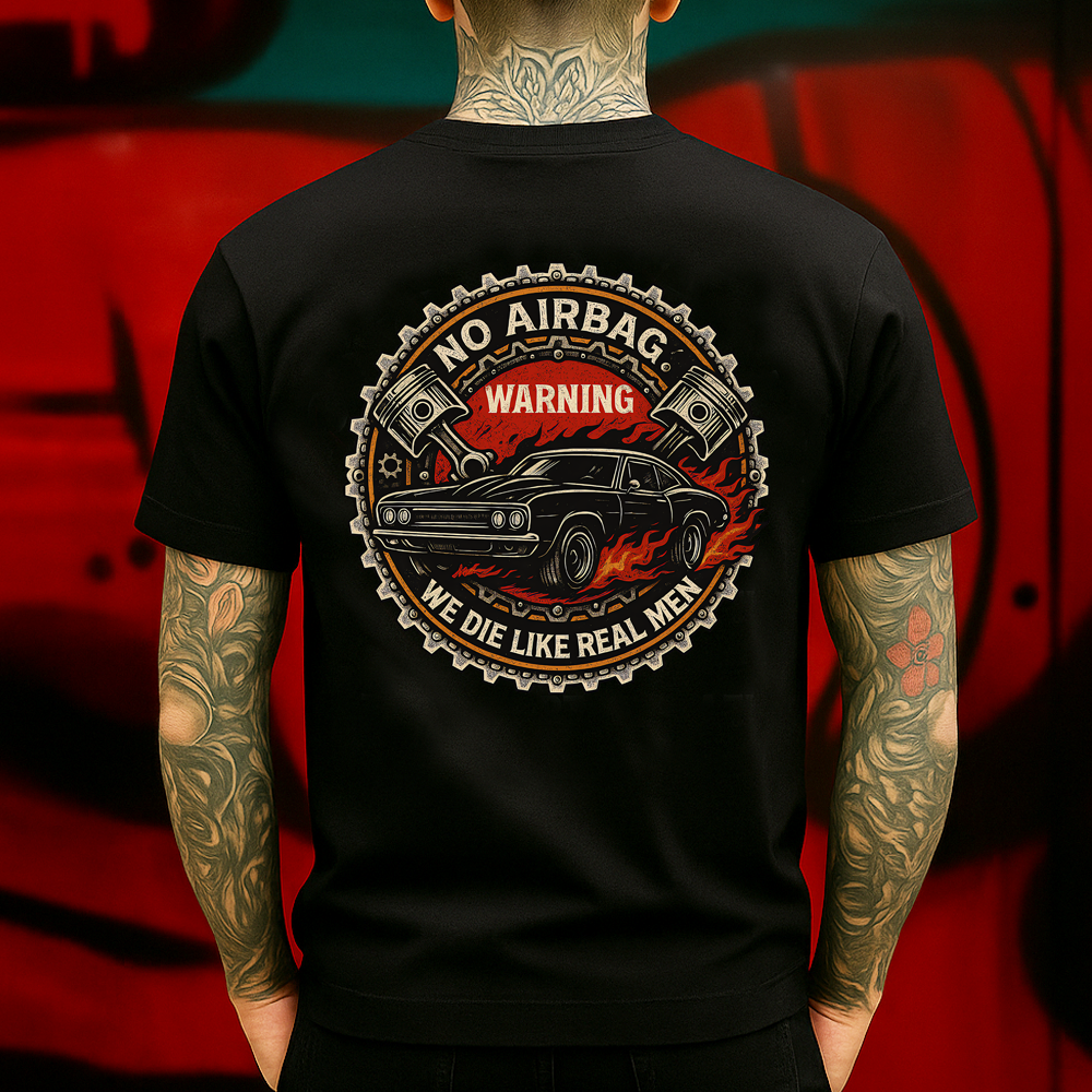 Generation X Car T-Shirt, No Airbag Muscle Ride Graphic Tee
