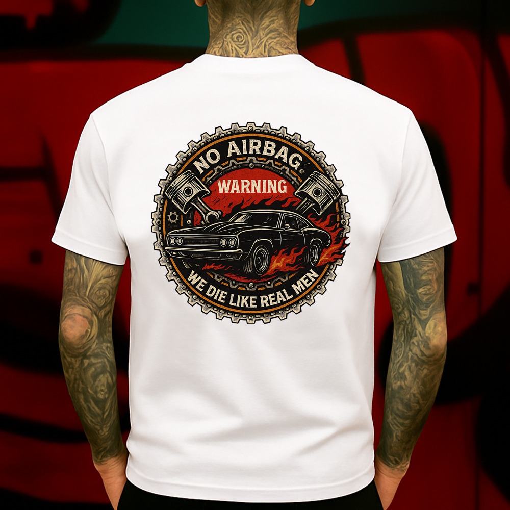 Generation X Car T-Shirt, No Airbag Muscle Ride Graphic Tee