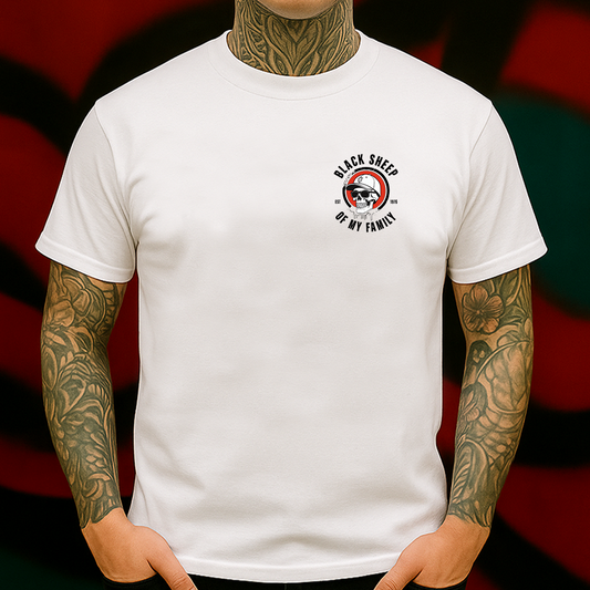 Black Sheep of My Family Skull T-Shirt – Rebel Outcast Streetwear Graphic Tee
