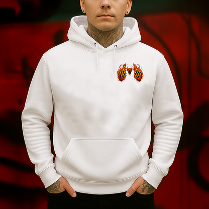 Do Dumb Stuff and Get Smart Quick Hoodie Funny Skeleton Flame Graphic