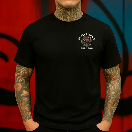 Generation X Car T-Shirt, No Airbag Muscle Ride Graphic Tee