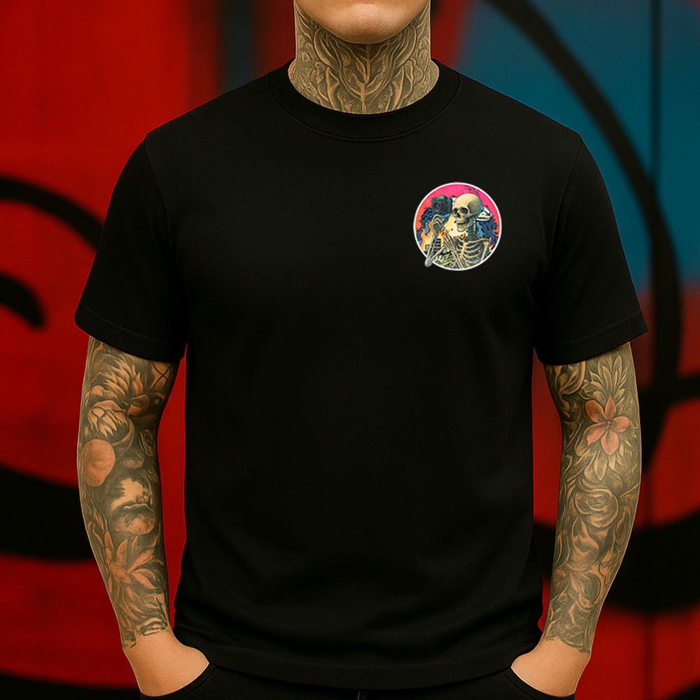 How Original Big Deal Not T-Shirt Sarcastic Skeleton Vintage Aesthetic Graphic for Men & Women