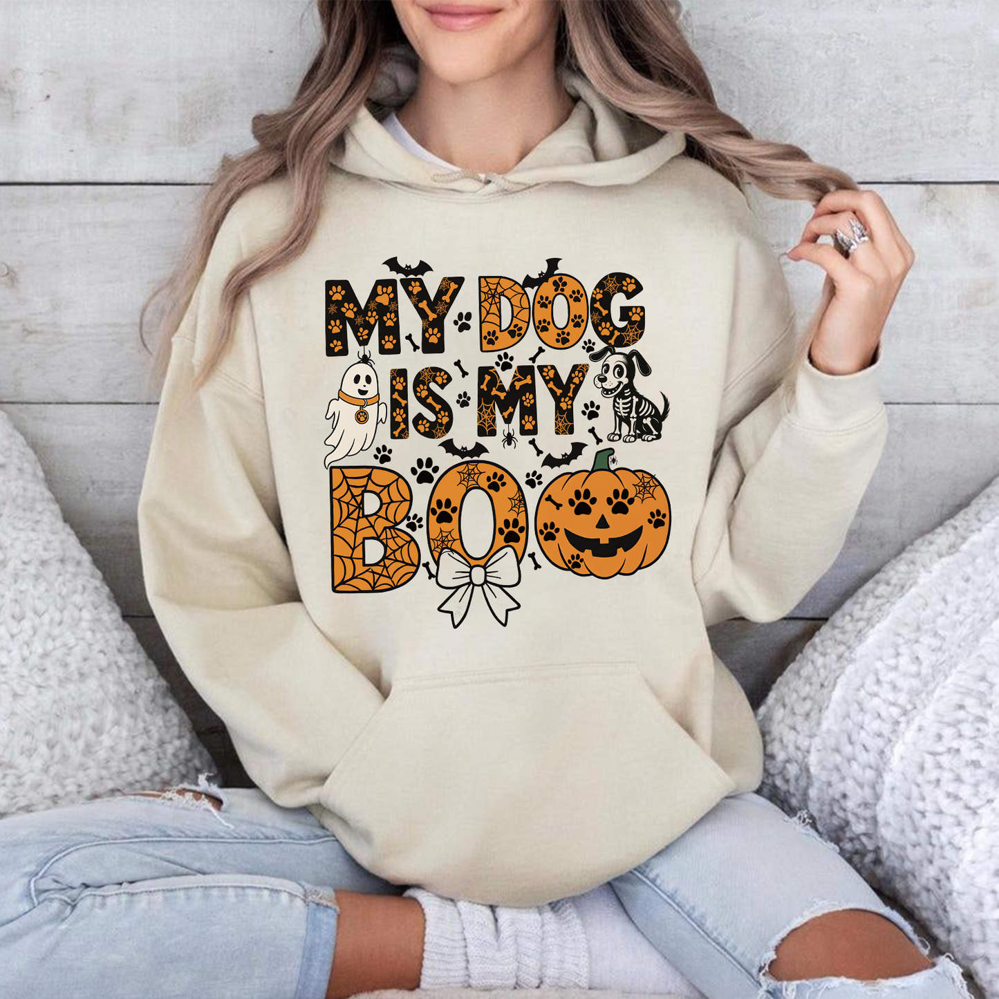 My Dog Is My Boo T-Shirt – Funny Halloween Dog Lover Tee