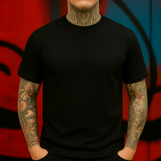 Guns & Roses Skull T-Shirt – Classic Rock-Inspired Tee with Roses, Skull & Knife Graphic, Perfect for Rock Fans and Vintage Style Lovers.