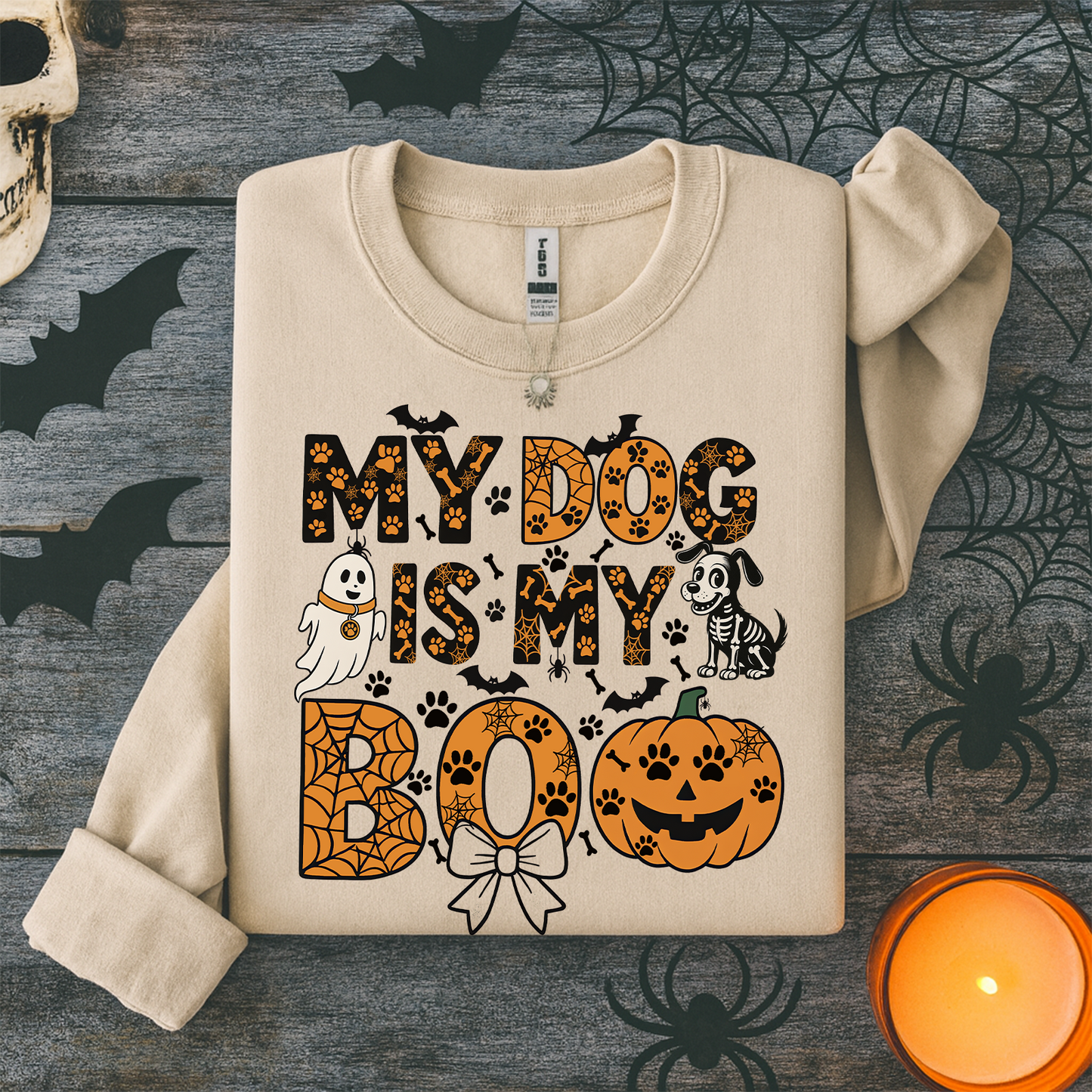 My Dog Is My Boo T-Shirt – Funny Halloween Dog Lover Tee