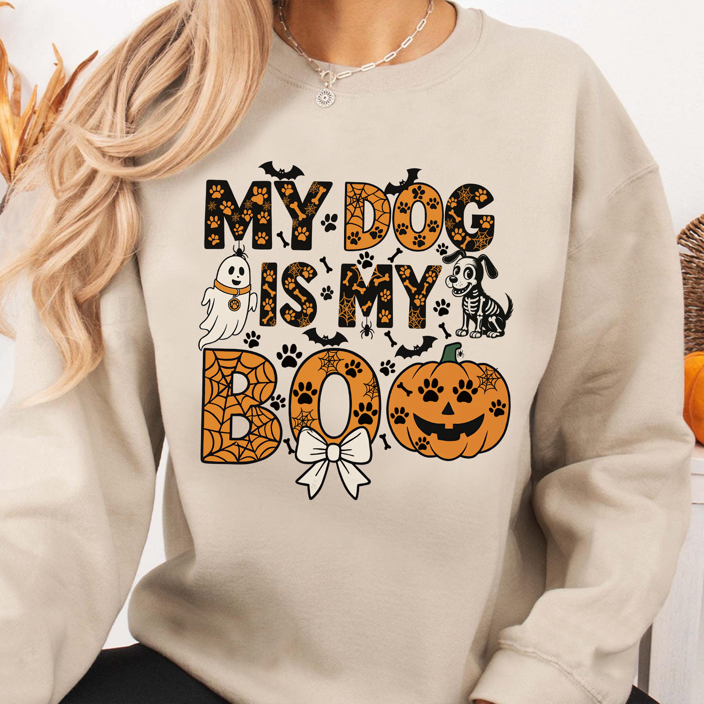 My Dog Is My Boo T-Shirt – Funny Halloween Dog Lover Tee