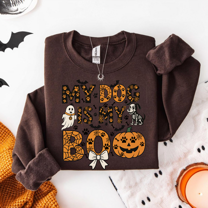 My Dog Is My Boo T-Shirt – Funny Halloween Dog Lover Tee